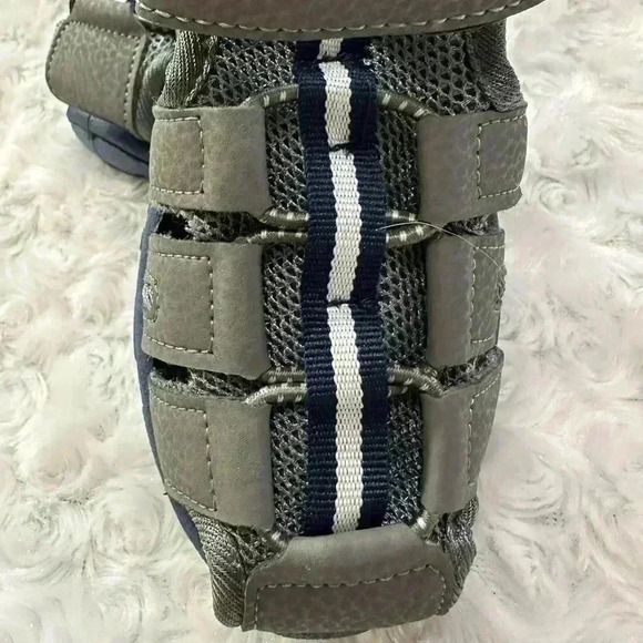 Gerber Boys Caged Grey Athletic Sandals - Picture 5 of 12